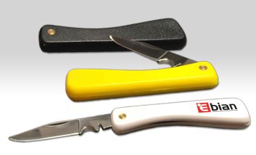 Handwerkermesser silber mit Logo bedruckt
